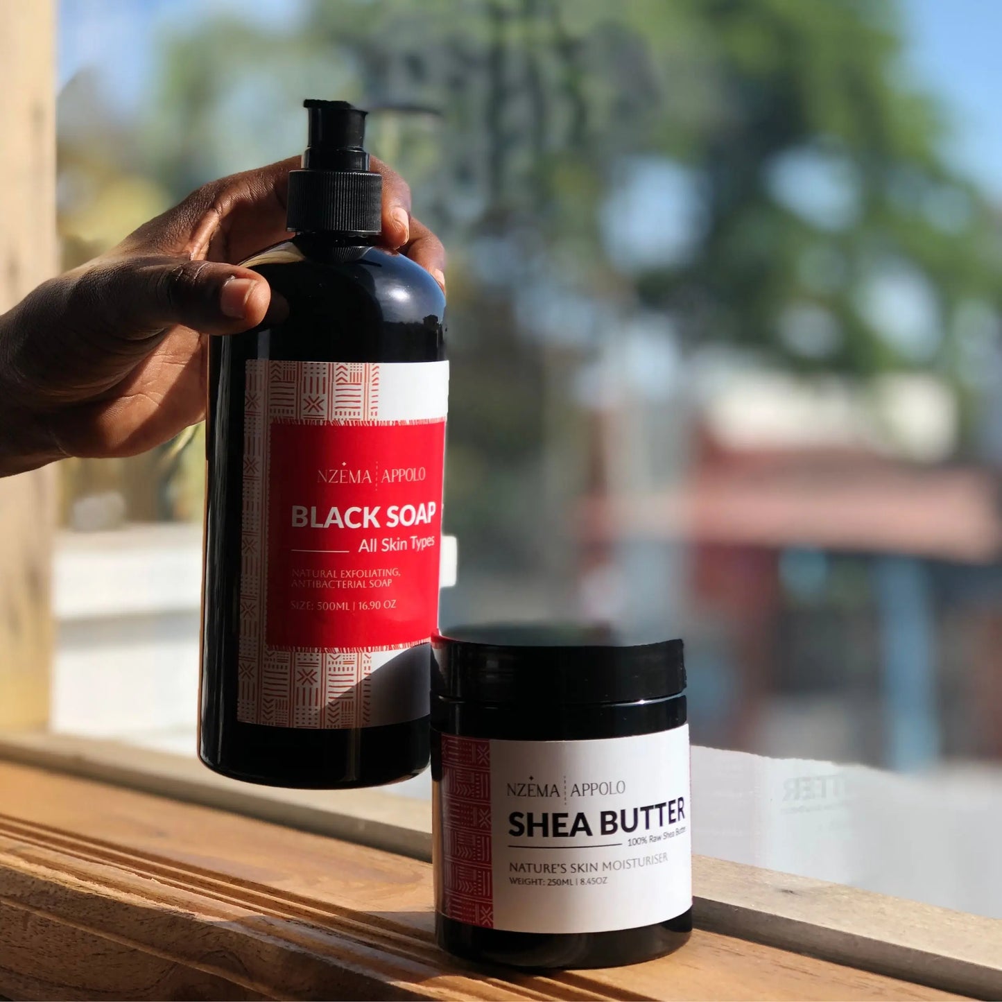 Liquid Black Soap and Shea Btter