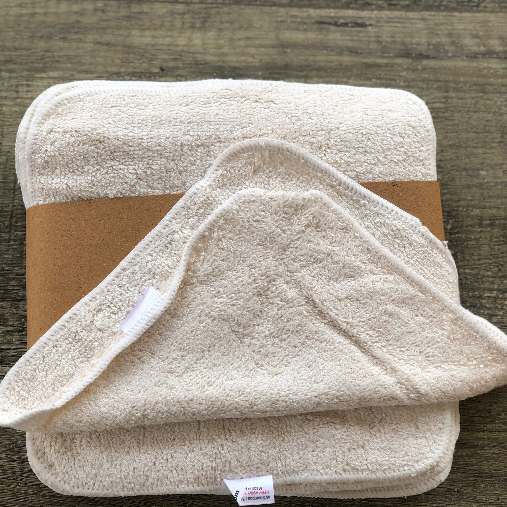 Muslin bambo face cloth for sensitive skin