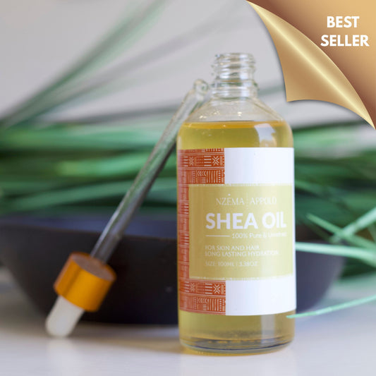 Nzema Appolo Cold-Pressed Hydrating Shea Oil 100ml - Dry Skin, Sensitive Skin