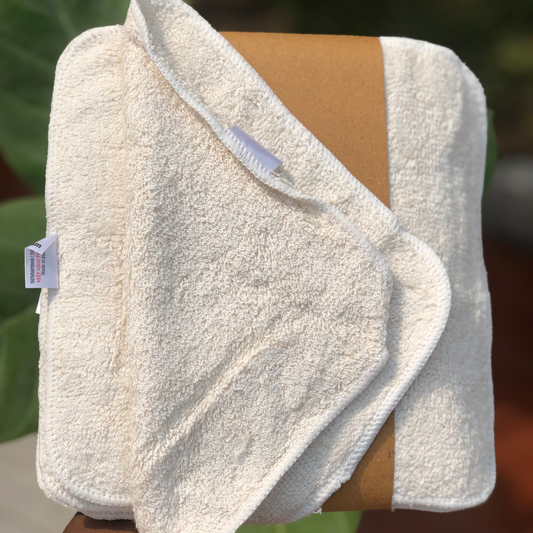 Muslin bambo face cloth for sensitive skin
